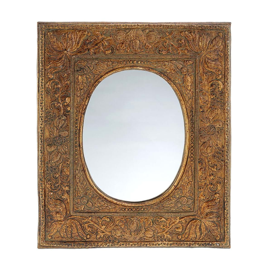 Specchio piccolo con cornice decorativa in resina Vivienne