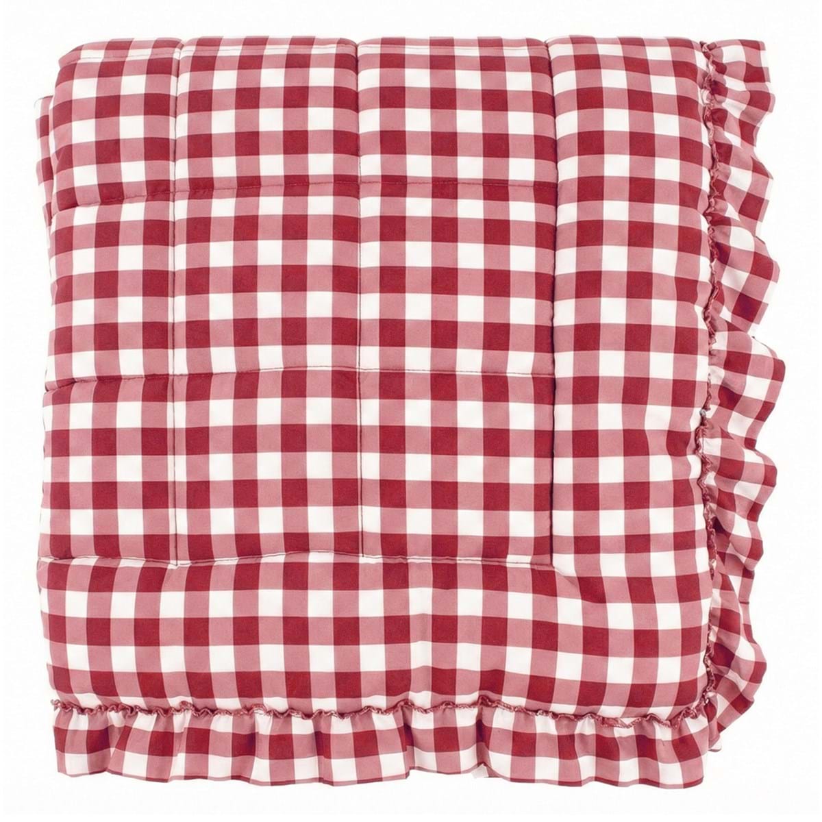 Trapunta con gala Le Vichy Collection, ruggine, 250 x 250 cm