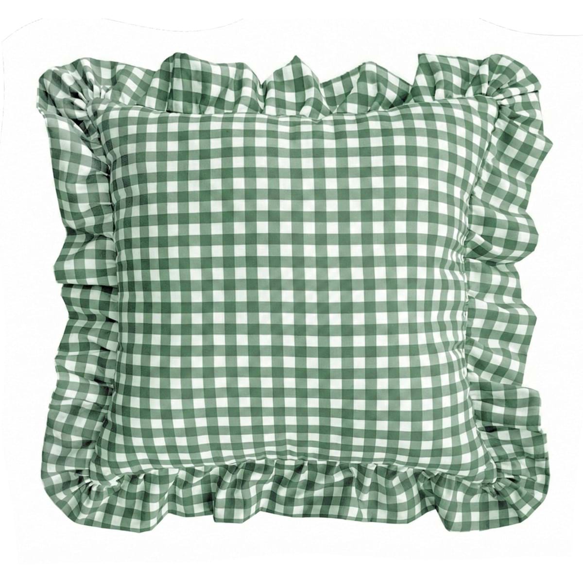 Cuscino quadrato con gala Le Vichy Collection 45 x 45 cm