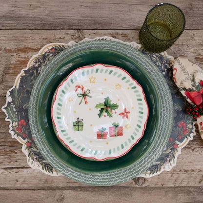 PIATTO FRUTTA ASS. "HOLLY & JOLLY"