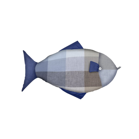 CUSCINO A FORMA DI PESCE QUADRO"ACQUA E SALE" ARTIKASALIVING