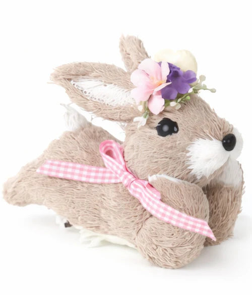 CONOGLIO PASQUALE "LEI" CON DECORO FLOREALE  H. 16X10 cm.